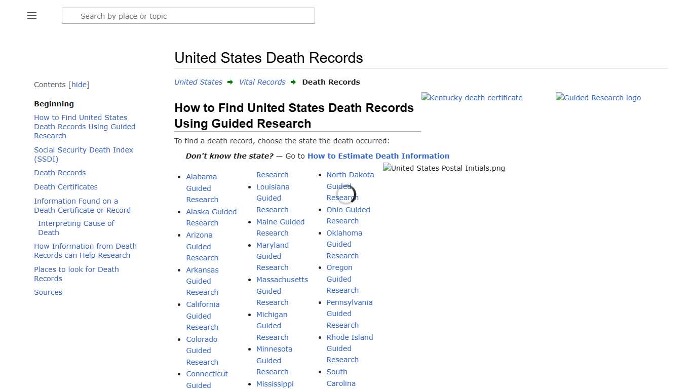 United States Death Records • FamilySearch